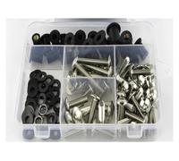 Fairing Bolts Kit For Ducati ST2 ST3 ST4 1997-2007 Motorcycle Complete Full Fairing Bolts Kit Speed Nuts Bodywork Screws Clips(Silver)
