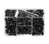 Fairing Bolts Motorcycle Bolts Screw For H&onda For CBR900RR For CBR929RR For CBR954RR For CBR1000RR 177PCS Fairing Bolts Kit Nuts Nut Screw Kit(BLACK)