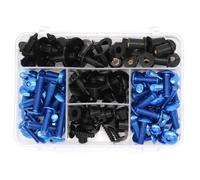 Fairing Bolts Motorcycle Bolts Screw For K&awasaki Z125 Pro Z250 Z250SL Z300 Z650 Z750 Z800 Z900 Z1000 M5 M6 Fairing Bolt Kit Fastener Nuts Nut Screw Kit(BLUE)
