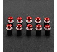 Fairing Bolts Motorcycle Bolts Screw For Y&amaha TDM 850 900 TDR250 XT1200Z/ZE XT660Z Super Tenere 10pcs M5 Fairing Bolt Kit Washer Nut Nut Screw Kit(RED)