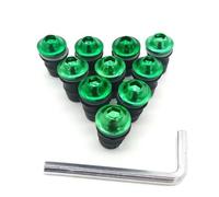 Fairing Bolts Motorcycle Fairing Bolts For Y&amaha MT03 MT25 For FAZER600 FZ6S FZ6N FZ6R YBR 125 Windshield Bolt Screw Spire Fastener Nut Screw Kit(GREEN)
