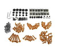 Fairing Bolts Screws Motorcycle Bolts Screw For B&MW K1600GTL F800ST K1300S K1200LT K1300GT G650 K1200R HP2 Fairing Bolt Kit Body Spire Spring Nuts Nut Kit(Orange)