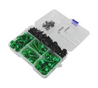 Fairing Bolts Screws Motorcycle Bolts Screw For H&onda For CB For CBR 125 150 250 R/RR Fairing Bolts Kit Windscreen Body Spring Fastener Nuts Nut Kit(GREEN)