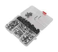 Fairing Bolts Screws Motorcycle Bolts Screw For H&onda For CB For CBR 125 150 250 R/RR Fairing Bolts Kit Windscreen Body Spring Fastener Nuts Nut Kit(Silver)
