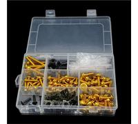 Fairing Bolts Screws Motorcycle Bolts Screw For H&onda For CB For CBR 125 150 250 R/RR Fairing Bolts Kit Windscreen Body Spring Fastener Nuts Nut Kit(Gold)