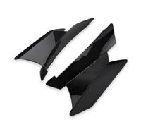 Fairing Deflectors For 675SR 675 SR 675SR-R 675SRR Motorcycle Fixed Wind Wing Front Aerodynamic Winglet Carbon Fiber Fairing Motorbike Cowls(Bright Black)