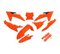 Fairing Kit 10-piece UFO PLAST fairing kit with fork protector neon orange