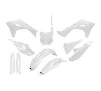 Fairing Kit 10-piece UFO PLAST fairing kit with fork protector white OEM