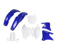 Fairing Kit 9-piece UFO PLAST fairing kit with fork protector blue/white