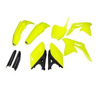 Full Plastic Fairing Kit Suzuki RMZ 250 2010 - 2018 Ufo Plast Yellow FLUO