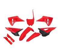 Fairing Kit 9-piece UFO PLAST fairing kit with fork protector red/black