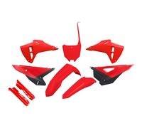 Fairing Kit 9-piece UFO PLAST fairing kit with fork protector red/black
