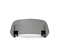 Fairing kit Motorbike Windshield Heighten Windscreen Extension Adjustable Spoiler Clamp-On For Ducati For Monster 696(B Light Smoke)