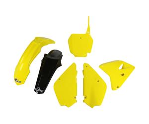 Fairing Kit UFO PLAST 6-piece fairing set plastic cladding kit yellow/ black