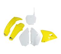 Fairing Kit UFO PLAST 6-piece fairing set plastic cladding kit yellow/ white