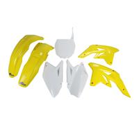 Fairing Kit UFO PLAST 7-piece fairing set plastic cladding set yellow/ white