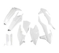 Fairing Kit UFO PLAST 9-piece fairing set with fork protector white OEM