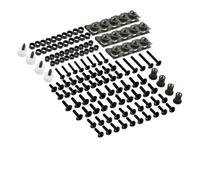 Fairing screw kits for motorcycles For YZF R1 R15 R25 R3 R6 R125 MT03 MT07 MT10 GSXR 177PCS M5 M6 Screws Motorcycle Bolts Fair Bolt(Black)