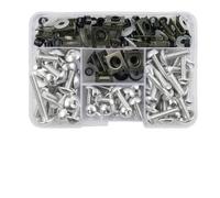 Fairing screw kits for motorcycles For Z750 Z900 Z1000 Z800 650 Er6n 400 300 Z1000sx 177pcs Fairing Bolts Motorcycle Screws Body Nuts(Silver)