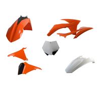 Fairing Set Plastic Kit Fits KTM SX 125 150 2011 Or-White-Black