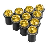 Fairing Wind Screen Screw Bolt Kit Windshield Mounting Nut Wellnut For Yamaha YZFR6 2005-2011ZRX1200 ZZR600(Gold)