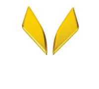 Fairing Winglets For DUCATI For Panigale For V4R 2018-2024 2023 Mirror Hole Decorative Cover Rearview Base Baffle Eliminators Cap Naked Front Spoiler(Yellow)