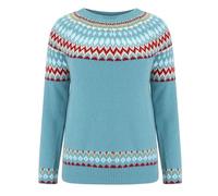 Fairisle Jumpers For Women - Crew Neck Jumper Women Winter Warm Women'S Pullover Sweaters Long Sleeves Womens Chunky Knit Jumpers Loose Comfort Icelandic Jumpers For Women Sweatshirts Without Hood