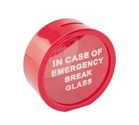 Fairly Odd Novelties Money Box-in Case of Emergency Break Glass, Red
