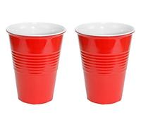 Fairly Odd Novelties FON-10063 Melamine Plastic Cups, Red