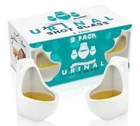 Fairly Odd Novelties Urinal Shot Glasses, 1 1/2-Ounce, Set of 2