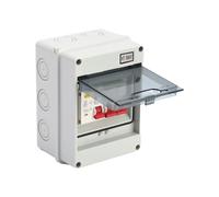 Fairnull 2 Way Fuses Box, Mini Leakage Circuit Breaker Consumer Unit Circuit Breaker Panel Universal Consumer Circuit Breaker Box 40Amp RCD 16Amp 6Amp Fusea Box Household Electrical Tools White