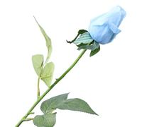 Fairnull Artificial Jasmine Vine Garland, Fake Flower Vine for Home Ceiling Air Conditioner Pipe Decoration Blue