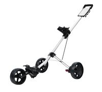 Fairnull Golf Trolley 3 Wheel Foldable Push Cart with Foot Brake, Aluminum Frame, Scorecard Holder, Tee Holder, Ball Mount, Lightweight 9 lbs