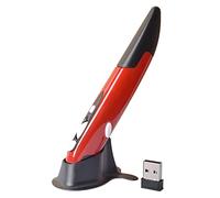 Fairnull Handwriting Smart Mouse Power-saving Vertical Pen-shaped Stylus Smooth Movement Quick Response Red