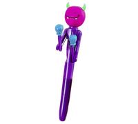 Fairnull Reliable Ink Pen Stationery Ballpoint Cartoon Boxing Decompression Ultra-fine Point Creative Interactive Writing Tool Stationery Purple