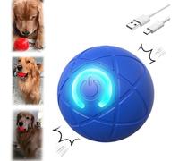 Fairnull Shaky Ball Toy for Dogs | Vibrating Shaking | Interactive Automatic Moving | USB Rechargeable Wobble Wag Giggle for Small, Medium, and Large Dogs (Blue-B)