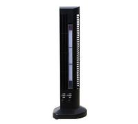 Fairnull Strong Breeze Tower Fan Quiet Mini Usb Powered Compact Desk for Wide Area Cooling Low-noise Operation Adjustable Air Volume 2-in-1 Led Illumination Black