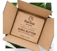 FairTale GHANA Raw African Shea Butter 10 lb / 4.5 kg Ethically sourced, handcrafted, 100% Natural, Wild harvested, Unrefined, Ivory, Plant Based, Vegan