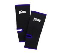 FAIRTEX Ankle Support AS1 Muay Thai Ankle Supporter Ankle Support Kickboxing Martial Arts Socks for Men Women Black/Blue (L/XL)