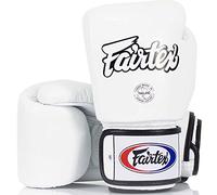 Fairtex BGV-1 Boxing Gloves White Boxing Gloves MMA Muay Thai Boxing Size 10 Oz
