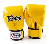Fairtex BGV1 Boxing Gloves Muay Thai Boxing, MMA, Kickboxing,Training Boxing Equipment, Gear Martial Art (Yellow, 10 oz)