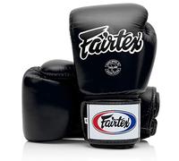 Fairtex BGV1 Muay Thai Boxing Training Sparring Gloves (Black, 10 oz)