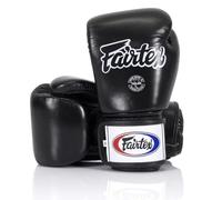 Fairtex BGV1 Muay Thai Boxing Training Sparring Gloves (Black, 14 oz)