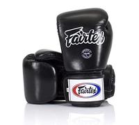 Fairtex BGV1 Muay Thai Boxing Training Sparring Gloves (Black, 16 oz)