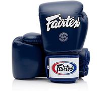 Fairtex BGV1 Muay Thai Boxing Training Sparring Gloves (Blue, 14 oz)