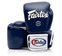Fairtex BGV1 Muay Thai Boxing Training Sparring Gloves (Blue/Black/White, 16 oz)