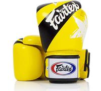Fairtex BGV1 Muay Thai Boxing Training Sparring Gloves (Nation Yellow, 14 oz)