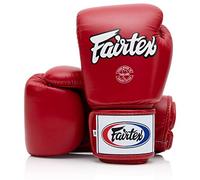 Fairtex BGV1 Muay Thai Boxing Training Sparring Gloves (Red, 12 oz)