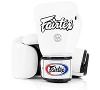 Fairtex BGV1 Muay Thai Boxing Training Sparring Gloves (White, 10 oz)