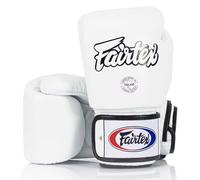 Fairtex BGV1 Muay Thai Boxing Training Sparring Gloves (White, 16 oz)